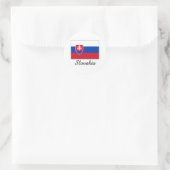Vlaggenontwerp Slowakije Ronde Sticker (Tas)