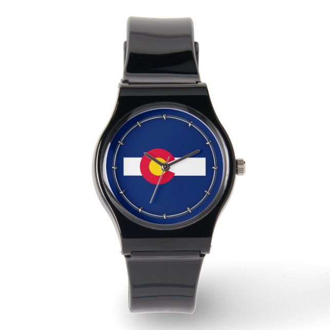Vlaggenontwerp van de Colorado-staat Horloge (Voorkant)