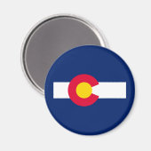 Vlaggenontwerp van de Colorado-staat Magneet (Voorkant / Achterkant)