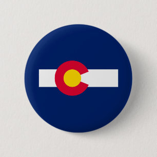 Vlaggenontwerp van de Colorado-staat Ronde Button 5,7 Cm