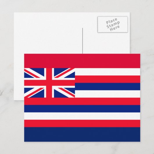 Vlaggenontwerp van de Hawaï-staat Briefkaart (Voorkant / Achterkant)