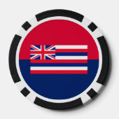 Vlaggenontwerp van de Hawaï-staat Pokerchips (Achterkant)