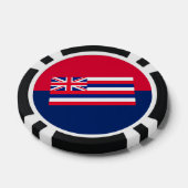 Vlaggenontwerp van de Hawaï-staat Pokerchips (Enkel)