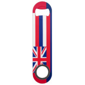 Vlaggenontwerp van de Hawaï-staat Speed Flessenopener (Achterkant)