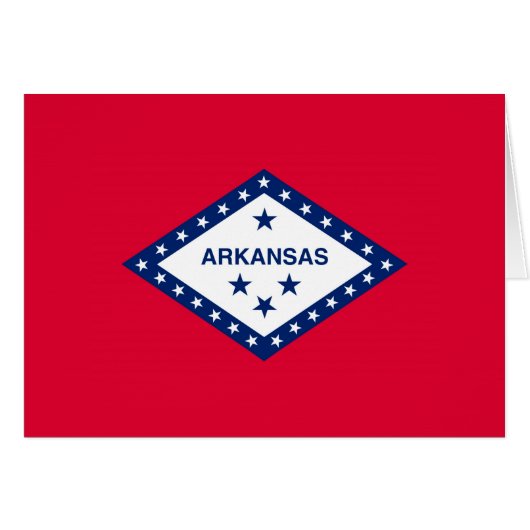 Vlaggenontwerp van de staat Arkansas (Voorkant Horizontaal)