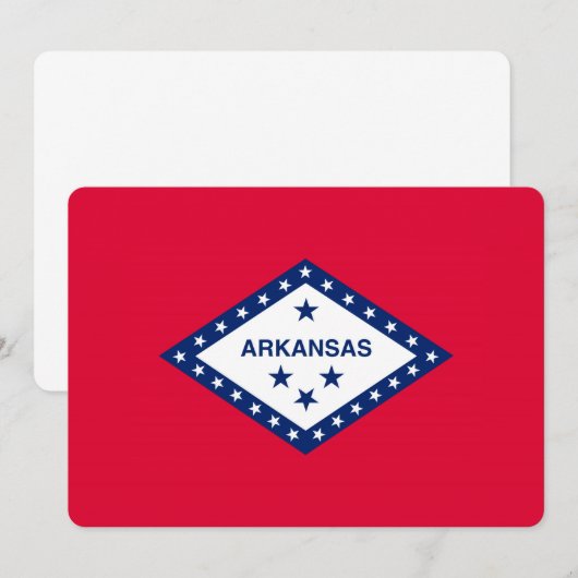 Vlaggenontwerp van de staat Arkansas (Voorkant / Achterkant)