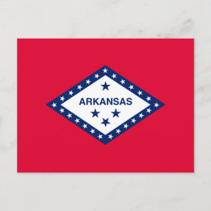Vlaggenontwerp van de staat Arkansas Briefkaart