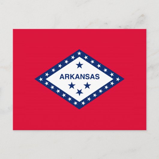 Vlaggenontwerp van de staat Arkansas Briefkaart (Voorkant)