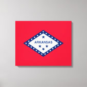 Vlaggenontwerp van de staat Arkansas Canvas Afdruk (Voorkant)