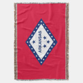 Vlaggenontwerp van de staat Arkansas Deken (Voorkant Verticaal)