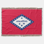 Vlaggenontwerp van de staat Arkansas Deken (Voorkant)