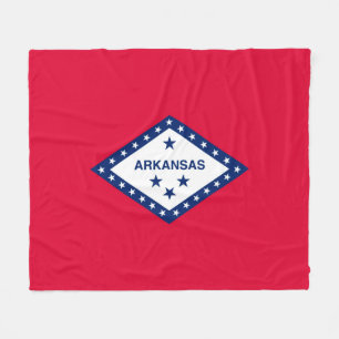 Vlaggenontwerp van de staat Arkansas Fleece Deken