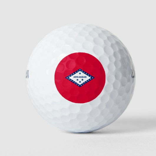 Vlaggenontwerp van de staat Arkansas Golfballen (Voorkant)