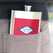 Vlaggenontwerp van de staat Arkansas Heupfles (Voorbeeld)