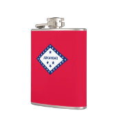 Vlaggenontwerp van de staat Arkansas Heupfles (Links)