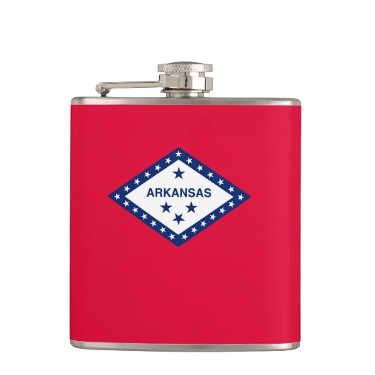 Vlaggenontwerp van de staat Arkansas Heupfles (Voorkant)