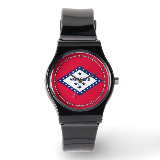 Vlaggenontwerp van de staat Arkansas Horloge (Voorkant)
