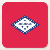 Vlaggenontwerp van de staat Arkansas Kartonnen Onderzetters (Voorkant)