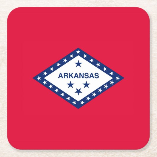 Vlaggenontwerp van de staat Arkansas Kartonnen Onderzetters (Voorkant)