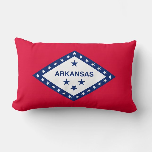 Vlaggenontwerp van de staat Arkansas Kussen (Voorkant)