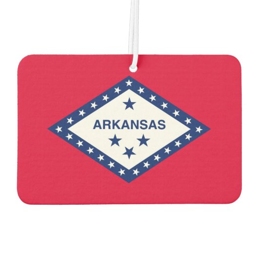 Vlaggenontwerp van de staat Arkansas Luchtverfrisser (Achterkant)