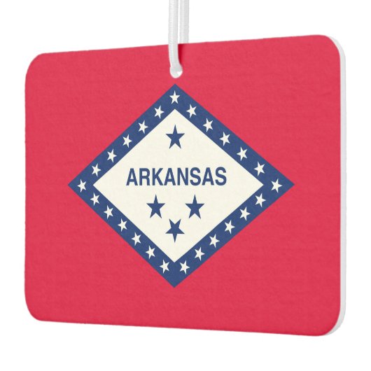 Vlaggenontwerp van de staat Arkansas Luchtverfrisser (Links)
