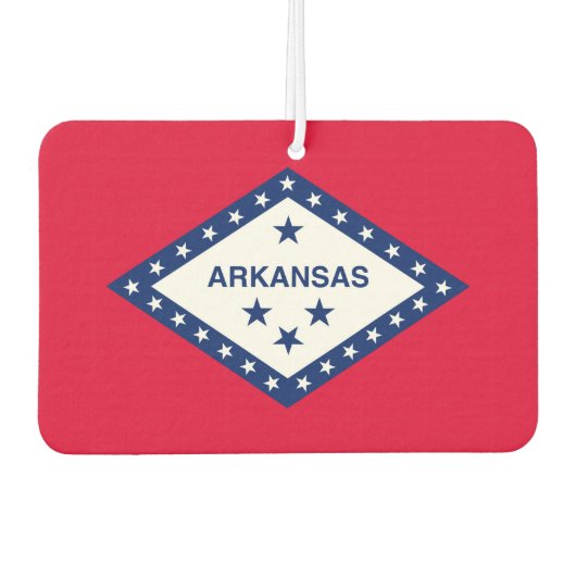 Vlaggenontwerp van de staat Arkansas Luchtverfrisser (Voorkant)