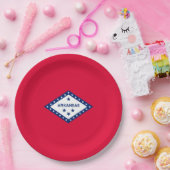 Vlaggenontwerp van de staat Arkansas Papieren Bordje (Feest)