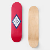 Vlaggenontwerp van de staat Arkansas Persoonlijk Skateboard (Voorkant)