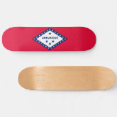 Vlaggenontwerp van de staat Arkansas Persoonlijk Skateboard (Horizontaal)