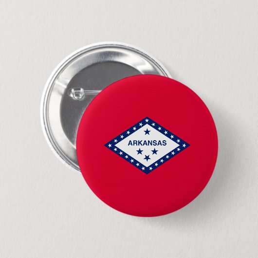 Vlaggenontwerp van de staat Arkansas Ronde Button 5,7 Cm (Voorkant /achterkant)