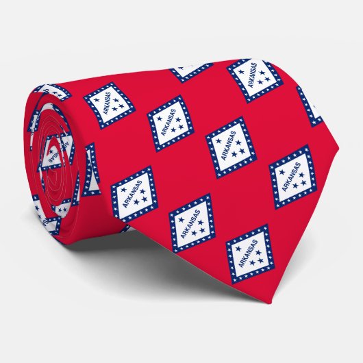 Vlaggenontwerp van de staat Arkansas Stropdas (Opgerold)