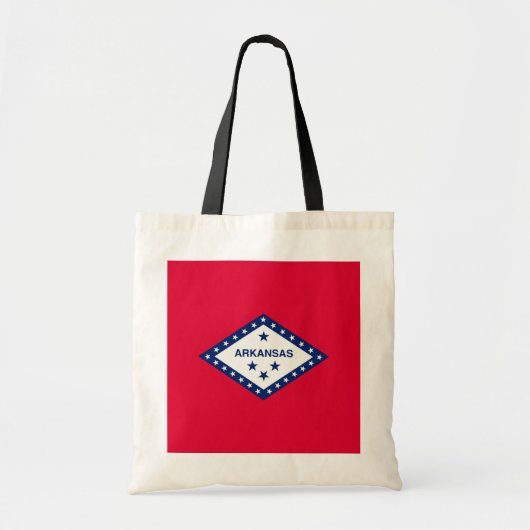 Vlaggenontwerp van de staat Arkansas Tote Bag (Voorkant)