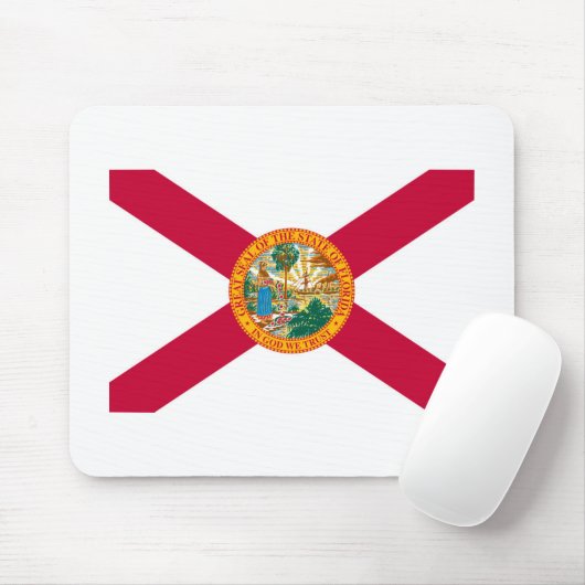 Vlaggenontwerp van de staat Florida Muismat (Met muis)