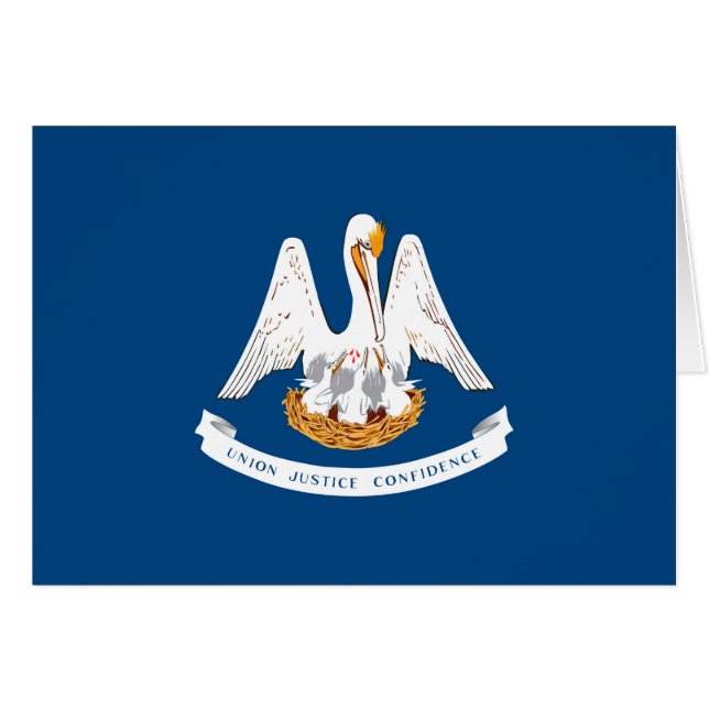 Vlaggenontwerp van de staat Louisiana (Voorkant Horizontaal)