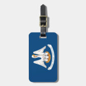 Vlaggenontwerp van de staat Louisiana Bagagelabel (Voorkant verticaal)