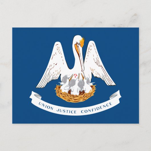 Vlaggenontwerp van de staat Louisiana Briefkaart (Voorkant)