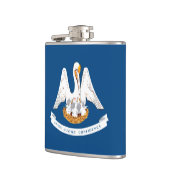 Vlaggenontwerp van de staat Louisiana Heupfles (Links)