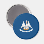 Vlaggenontwerp van de staat Louisiana Magneet (Voorkant / Achterkant)