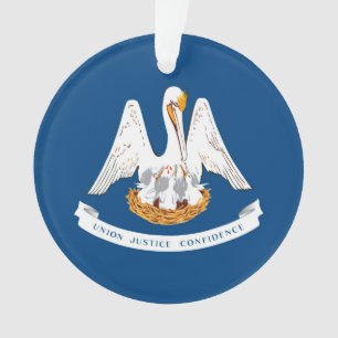 Vlaggenontwerp van de staat Louisiana Ornament