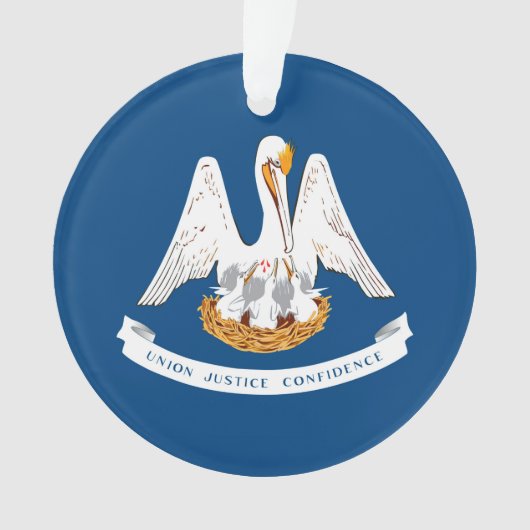 Vlaggenontwerp van de staat Louisiana Ornament (voorkant)