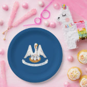 Vlaggenontwerp van de staat Louisiana Papieren Bordje (Feest)