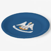 Vlaggenontwerp van de staat Louisiana Papieren Bordje (Gekanteld)