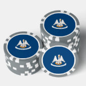 Vlaggenontwerp van de staat Louisiana Pokerchips (Opstapeling)