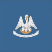 Vlaggenontwerp van de staat Louisiana Sticker (Voorkant)