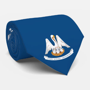 Vlaggenontwerp van de staat Louisiana Stropdas