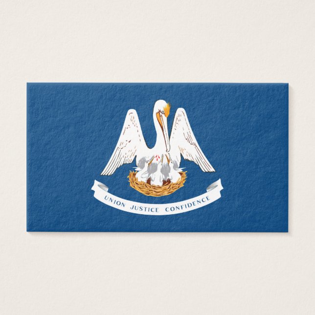 Vlaggenontwerp van de staat Louisiana Visitekaartjes (Voorkant)