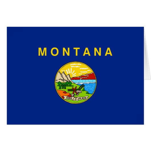 Vlaggenontwerp van de staat Montana (Voorkant Horizontaal)