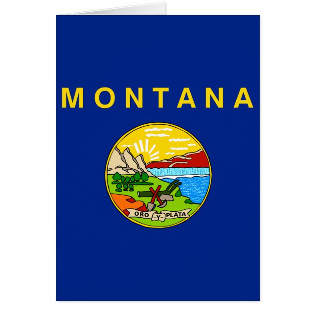 Vlaggenontwerp van de staat Montana (Voorkant)
