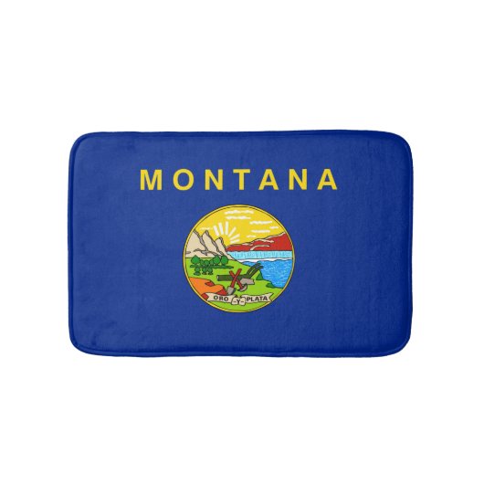 Vlaggenontwerp van de staat Montana Badmat (Voorkant)